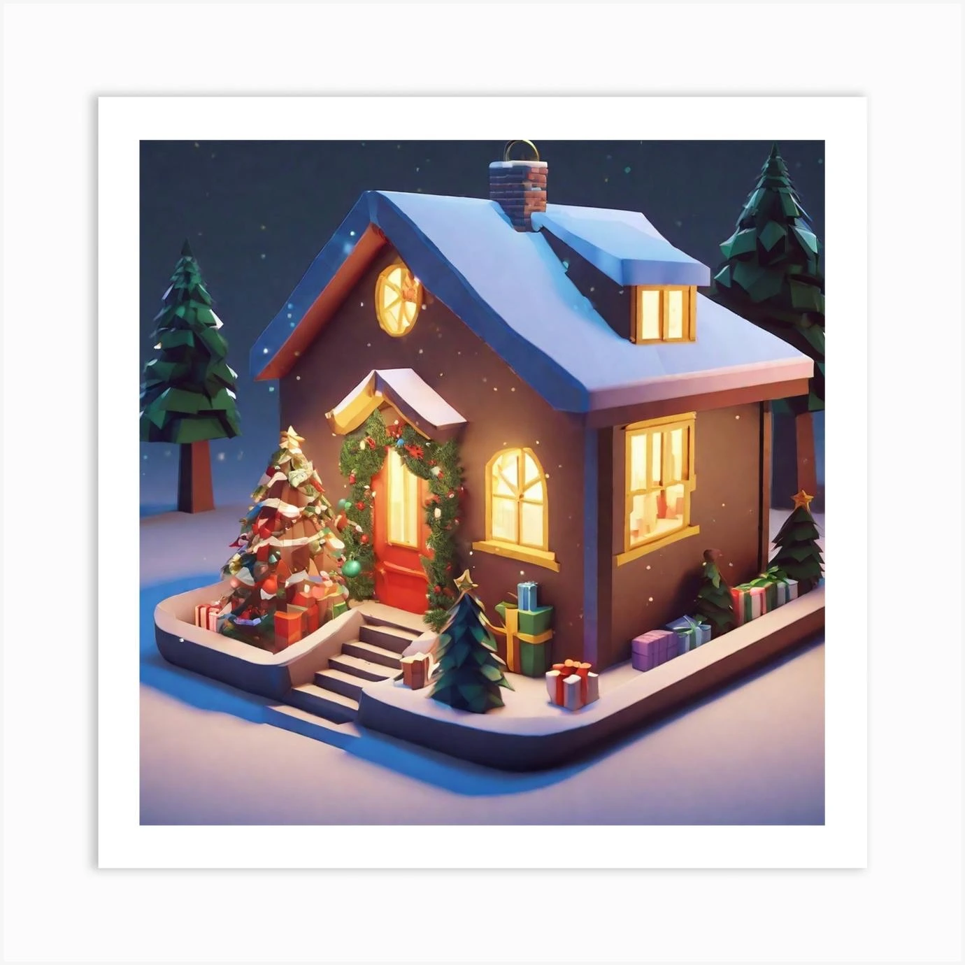 Christmas House 106 Art Print 3 Christmas House 106 Art Print