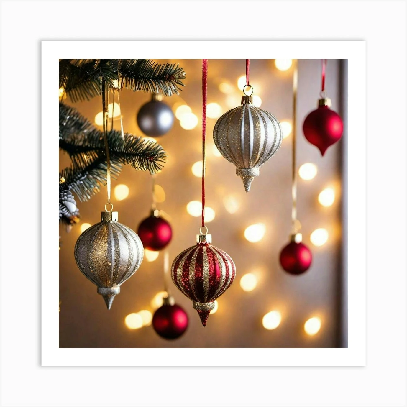 Christmas Ornaments 66 Art Print 3 Christmas Ornaments 66 Art Print