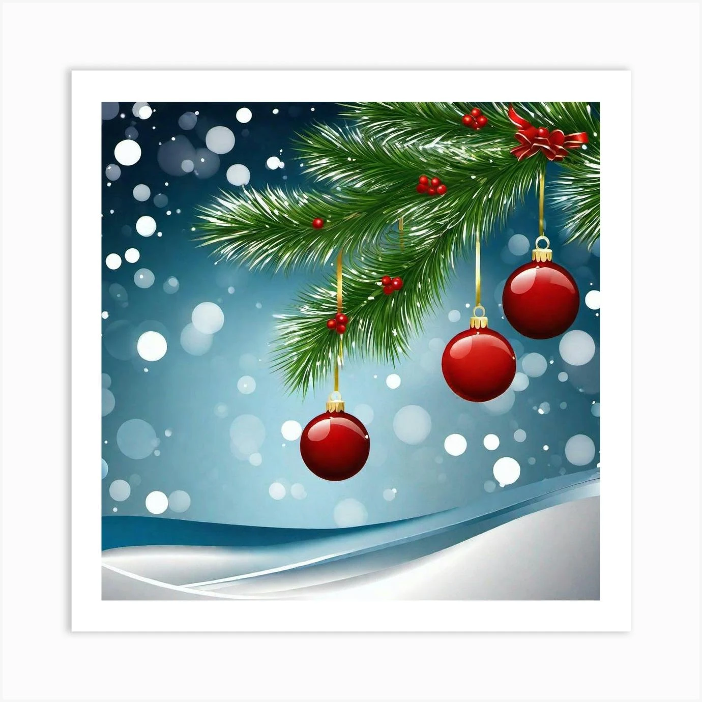 Christmas Tree 36 Art Print 3 Christmas Tree 36 Art Print