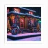 Christmas House In The Snow 7 Art Print -Xmas Gifts Hub m2Fgen2Fart print square p12F999afae0 ac18 4945 a470 bc3c9d9b56c0