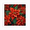 Christmas Poinsettia 1 Art Print