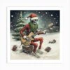 Merry Christmas! Christmas Skeleton 28 Art Print