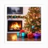 Christmas Tree With Presents 22 Art Print