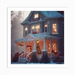 Christmas House 88 Art Print