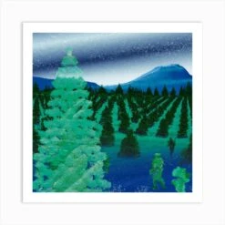 Alien Christmas 002 1 Art Print