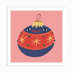 Christmas Ball Art Print
