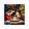 Children Celebrating Christmas Art Print -Xmas Gifts Hub m2Fgen2Fart print square p12Fcee33051 d34a 4d07 bbcb c77a7fe468fa