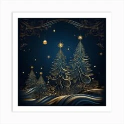 Elegant Christmas Design Series021 Art Print