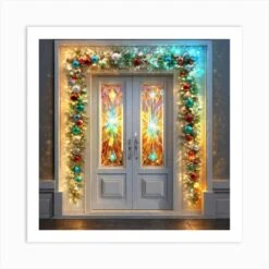 Christmas Garland Art Print