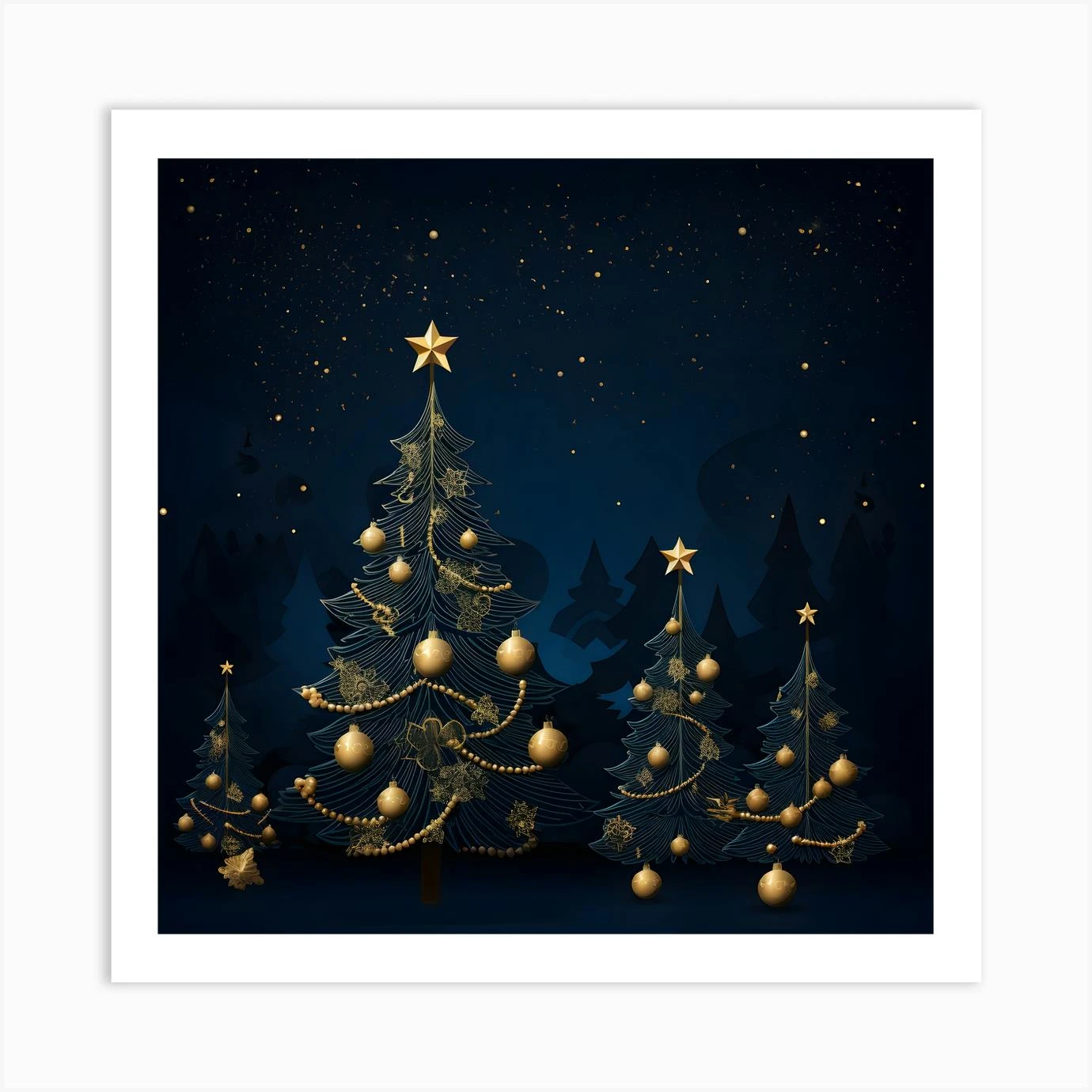 Elegant Christmas Design Series026 Art Print 3 Elegant Christmas Design Series026 Art Print