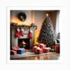 Christmas In The Living Room 11 Art Print -Xmas Gifts Hub m2Fgen2Fart print square p12Fdfeb3f2d 7000 4c9b 8648 ee1519d57b5b