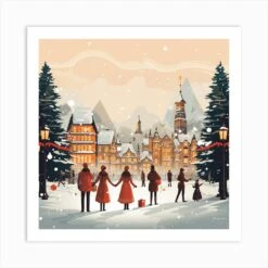 Christmas In Switzerland Art Print