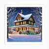 Christmas House 26 Art Print -Xmas Gifts Hub m2Fgen2Fart print square p12Fe883c72e d008 41a1 8456 3d18befbb930