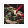 Christmas Wreath Making 3 Art Print -Xmas Gifts Hub m2Fgen2Fart print square p12Fea00542e 6fce 4d86 958f 6f67ecf17217