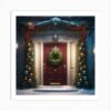 Christmas Door 99 Art Print