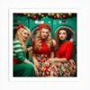 Beautiful Women In Christmas Clothes In The Laundry Art Print -Xmas Gifts Hub m2Fgen2Fart print square p12Ff478049b 3e70 4ac6 ab02 a5baae1d47a7