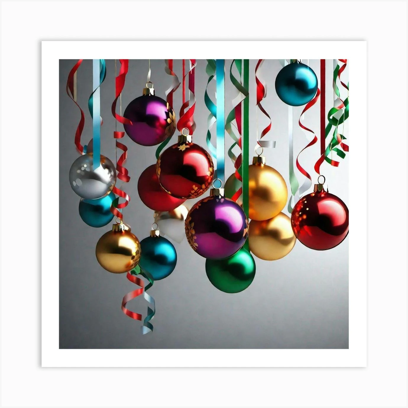 Christmas Ornaments 130 Art Print 3 Christmas Ornaments 130 Art Print