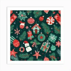 Christmas Background 1 Art Print