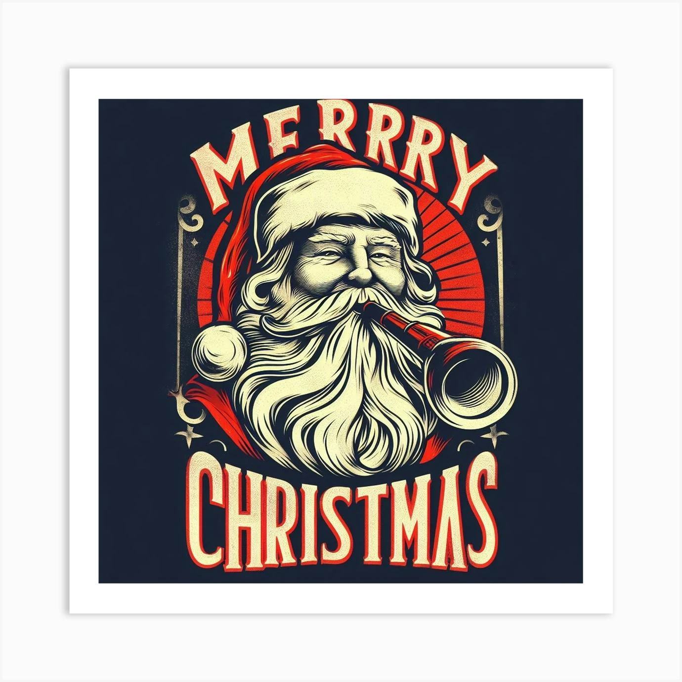 Merry Christmas 3 Art Print 3 Merry Christmas 3 Art Print