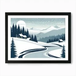 Christmas Snow 9 Vector Art Art Print -Xmas Gifts Hub m2Fgen2Fart print std landscape framed black2Fb128fb21 255f 4ada 83e7 88189b76f4a3