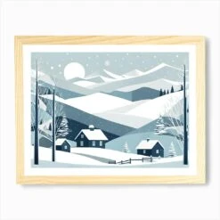 Christmas Snow 8 Vector Art Art Print -Xmas Gifts Hub m2Fgen2Fart print std landscape framed oak2F892d64f3 257c 4320 8bc9 1dd8bac09ea7