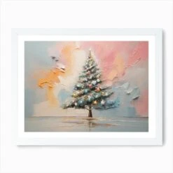 Abstract Christmas Tree 11 Art Print -Xmas Gifts Hub m2Fgen2Fart print std landscape framed white2Ffc7a5d33 132e 4829 ba49 7dfcc117af0b