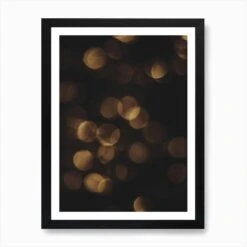 Christmas Gold Lights Art Print -Xmas Gifts Hub m2Fgen2Fart print std portrait framed black2F0ac98102 cd4b 4908 a2bb a47bb5f3aeae