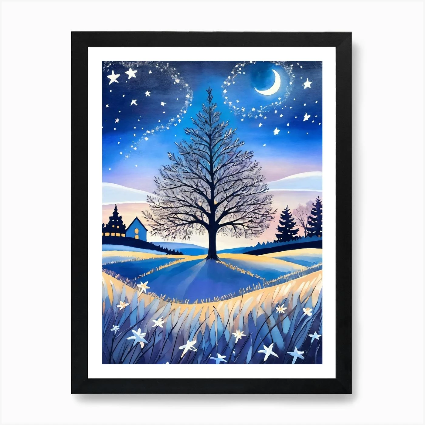 Christmas Shubie Tree Painting (18) Art Print 7 Christmas Shubie Tree Painting (18) Art Print - Image 5