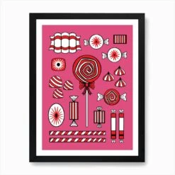 Pink Peppermint Christmas Candy Illustrated Art Print 12 Pink Peppermint Christmas Candy Illustrated Art Print -Xmas Gifts Hub m2Fgen2Fart print std portrait framed black2Fa9aa964f f1c2 49e0 9d46 86efae17aeda