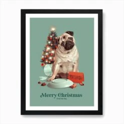 Merry Christmas From The Dog Art Print 12 Merry Christmas From The Dog Art Print -Xmas Gifts Hub m2Fgen2Fart print std portrait framed black2Fb60f405f 9111 4001 ab07 f22125a6015b