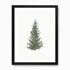Christmas Tree Watercolor Art Print -Xmas Gifts Hub m2Fgen2Fart print std portrait framed black2Fe196cb20 2aad 44e4 80cf c5ecd67ce8df