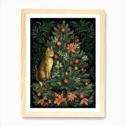 William Morris Style Christmas Cat 7 Art Print 11 William Morris Style Christmas Cat 7 Art Print -Xmas Gifts Hub m2Fgen2Fart print std portrait framed oak2F0044dfb9 bc31 44dd b81a 4ae24dbdce2f