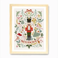 Nutcracker Christmas Art Print -Xmas Gifts Hub m2Fgen2Fart print std portrait framed oak2F0112dcc9 7842 4be6 92f5 3af43c45e881