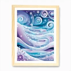 Christmas Days, Christmas Concept Art, Christmas Vector Art, Vector Art, Christmas Art, Christmas Snow, Christmas, Snow Flakes 12 Art Print -Xmas Gifts Hub m2Fgen2Fart print std portrait framed oak2F05df9b3d ee1b 46c5 91b2 c4294817f520