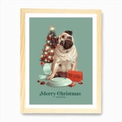Merry Christmas From The Dog Art Print 11 Merry Christmas From The Dog Art Print -Xmas Gifts Hub m2Fgen2Fart print std portrait framed oak2F0be5e2d0 02d7 48ed 8200 8faf6cfedce6