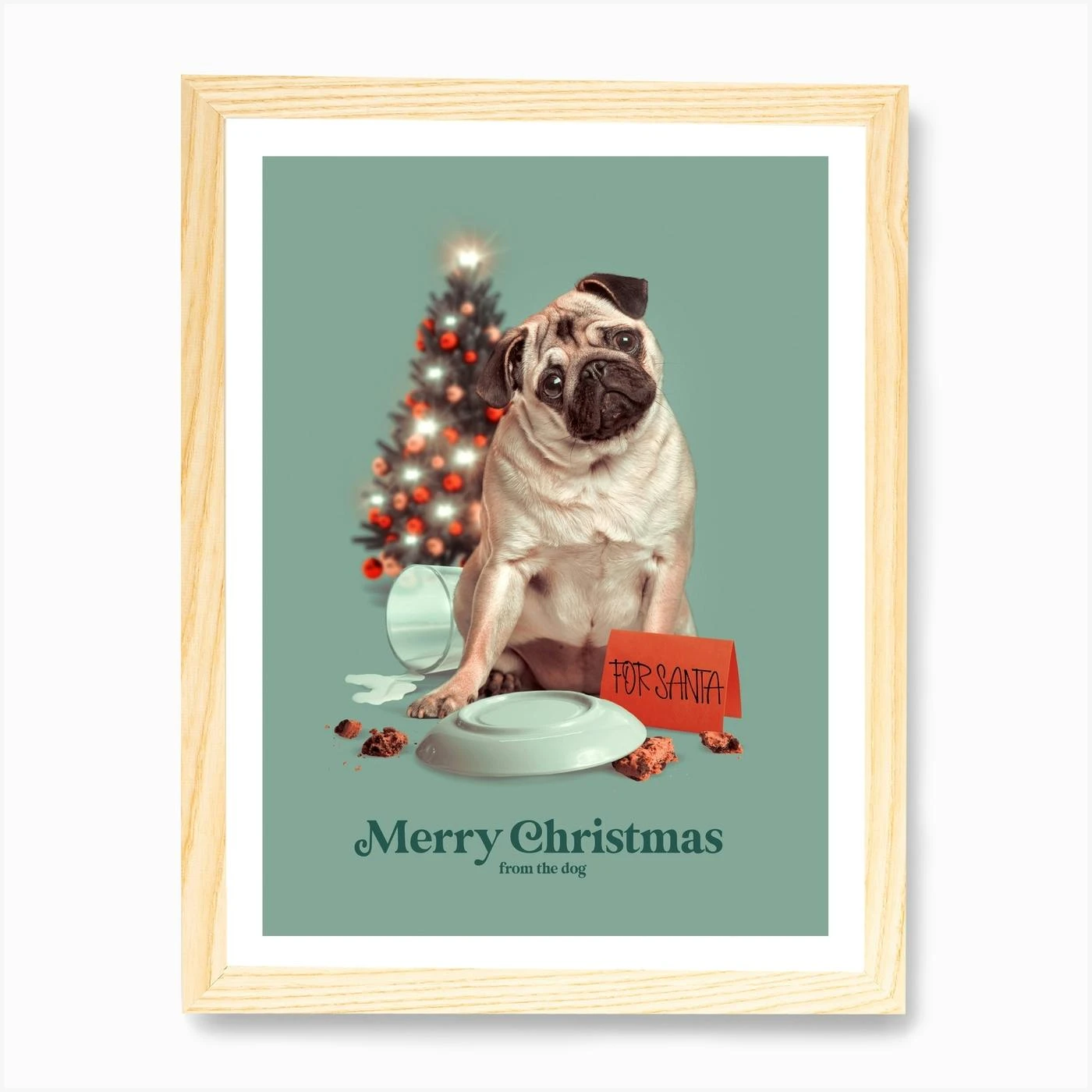 Merry Christmas From The Dog Art Print 6 Merry Christmas From The Dog Art Print - Image 4