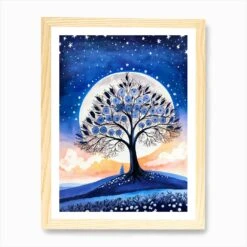 Christmas Shubie Tree Painting (34) Art Print -Xmas Gifts Hub m2Fgen2Fart print std portrait framed oak2F339cf42d 36ee 4294 bd33 ff5a2152e05c