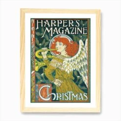 Christmas Issue Of Harper'S Magazine Art Print -Xmas Gifts Hub m2Fgen2Fart print std portrait framed oak2Fb0ab3dac 2c92 4440 ba84 6bebfad99020