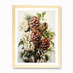 Pine Cone Christmas Art Print -Xmas Gifts Hub m2Fgen2Fart print std portrait framed oak2Fb98063a0 be2e 443f a62c ba4fc282e825