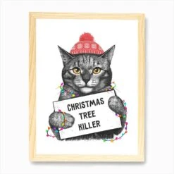 Christmas Tree Killer Art Print -Xmas Gifts Hub m2Fgen2Fart print std portrait framed oak2Fc7aeb38a 76b9 460b ab3a dd60492c72e3