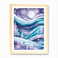 Christmas Days, Christmas Concept Art, Christmas Vector Art, Vector Art, Christmas Art, Christmas Snow, Christmas, Snow Flakes 6 Art Print -Xmas Gifts Hub m2Fgen2Fart print std portrait framed oak2Fd768a828 982b 442b b3e1 9c074527a928