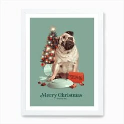 Merry Christmas From The Dog Art Print 10 Merry Christmas From The Dog Art Print -Xmas Gifts Hub m2Fgen2Fart print std portrait framed white2F2f33a379 5845 4932 9a7d bc6ff4458a6c