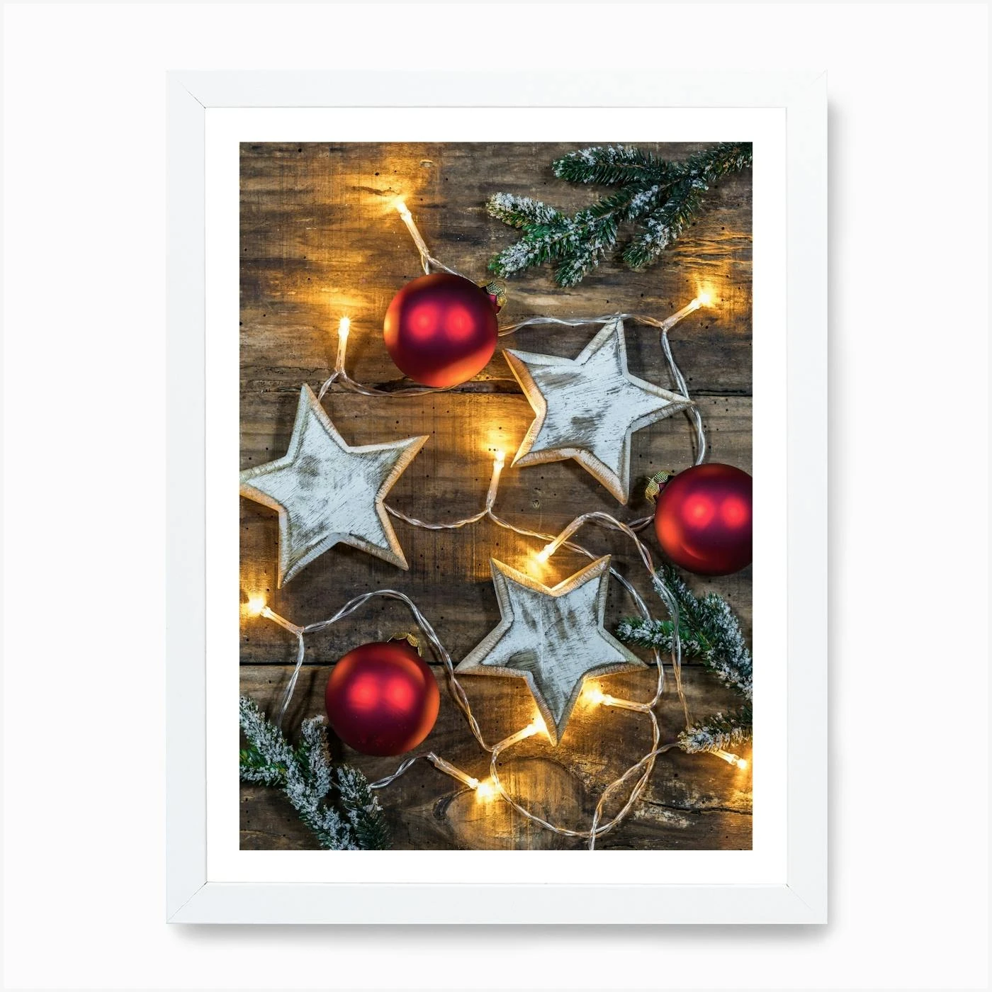 Christmas Decoration With Lights Art Print 5 Christmas Decoration With Lights Art Print - Image 3