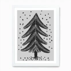 Christmas Tree Art Print -Xmas Gifts Hub m2Fgen2Fart print std portrait framed white2F5888793c 2270 45a7 820d a28538555464