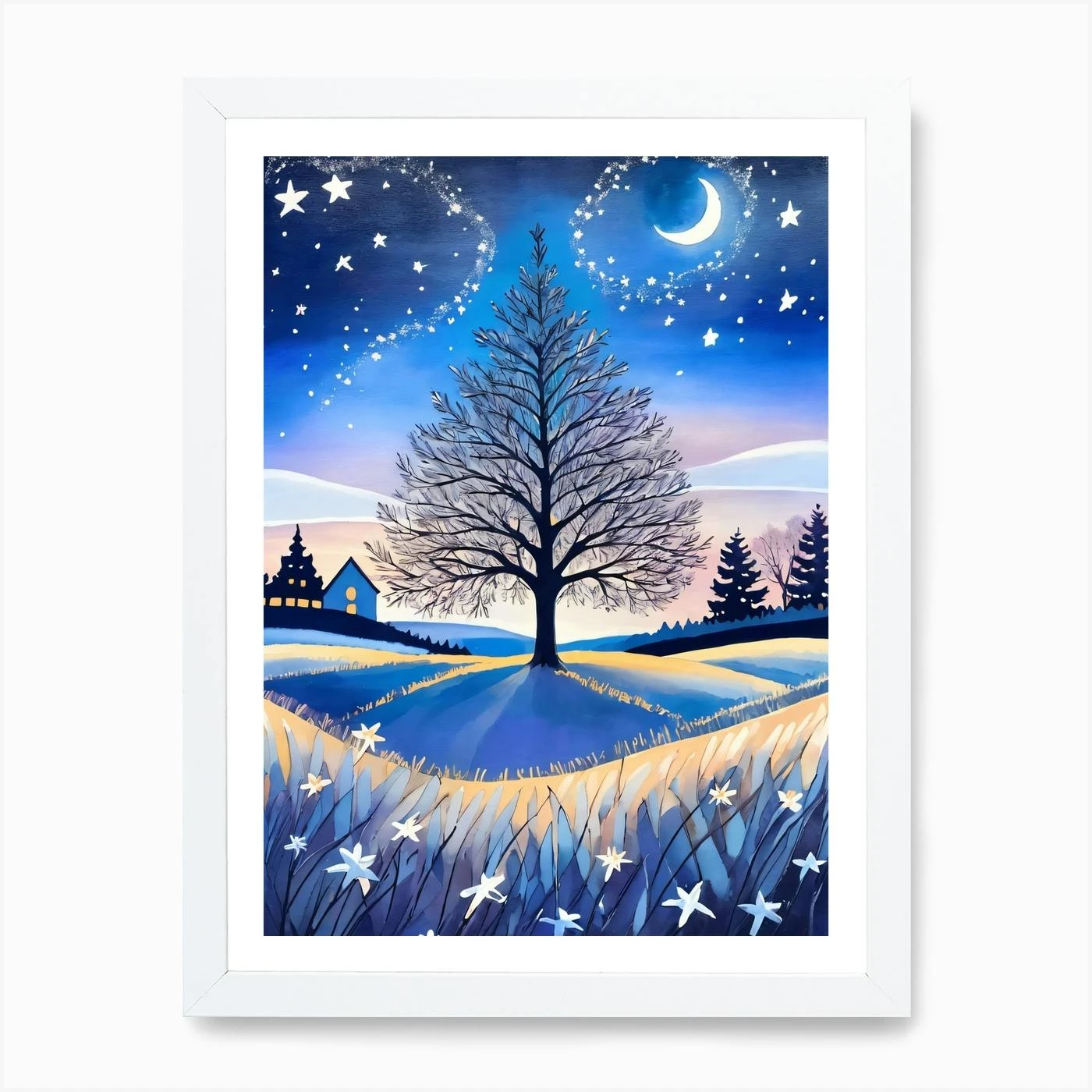 Christmas Shubie Tree Painting (18) Art Print 5 Christmas Shubie Tree Painting (18) Art Print - Image 3