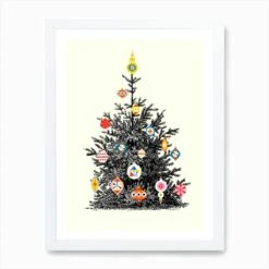 Retro Decorated Christmas Tree Art Print 10 Retro Decorated Christmas Tree Art Print -Xmas Gifts Hub m2Fgen2Fart print std portrait framed white2Fa940ed0b 73e4 4547 97c8 0fb1f390e945