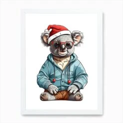 Koala Christmas Hat Art Print 10 Koala Christmas Hat Art Print -Xmas Gifts Hub m2Fgen2Fart print std portrait framed white2Fdb942818 60b1 4de5 9448 5bf06083e596