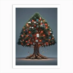 Christmas Tree 6 Art Print