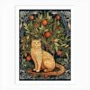 William Morris Style Christmas Cat 9 Art Print -Xmas Gifts Hub m2Fgen2Fart print std portrait p12F8b7fa3a9 5f8f 4827 bc53 0d8a77fd51fa