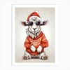 Goat Christmas Hat Art Print -Xmas Gifts Hub m2Fgen2Fart print std portrait p12Fc4e569ee a204 41dc 94e5 8dd8bbe3926a